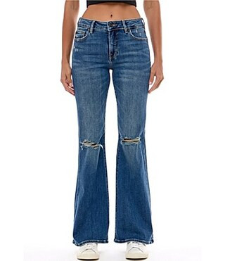 Hidden Jeans Happi Mid Rise Flare Jeans - 29 | Dillard's