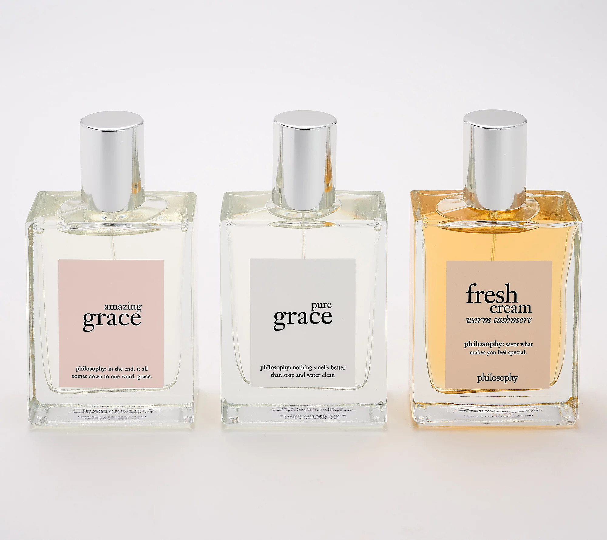 philosophy trio of grace & cashmere spray 3pc set | QVC