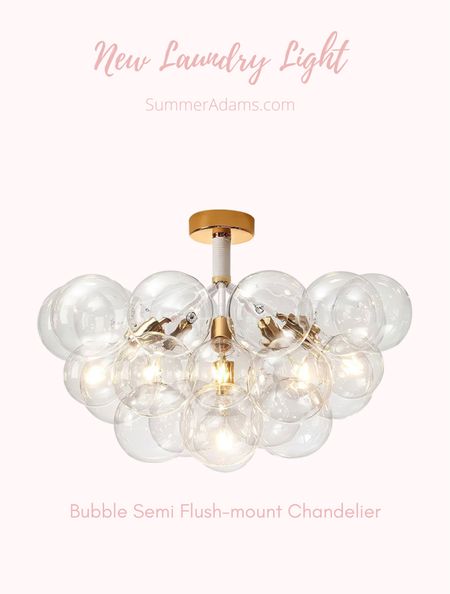 Working on our laundry room and loving the new bubble chandelier I just received!

#LTKsalealert #LTKhome #LTKstyletip