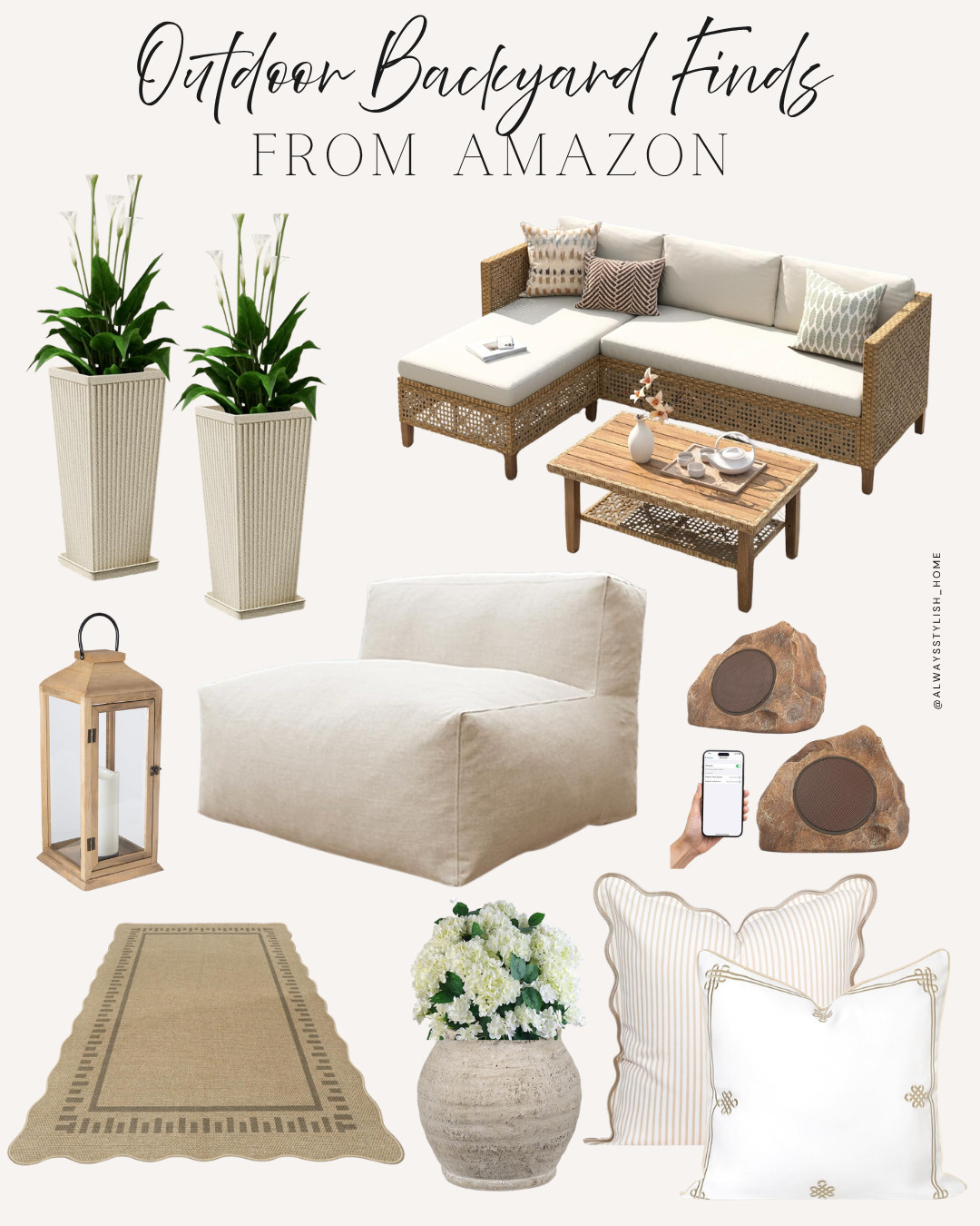 These Amazon outdoor finds are perfect for the summertime. Outdoor patio finds that look high end. Outdoor dining set, outdoor furniture, patio furniture, outdoor dining chair, outdoor table, outdoor faux flower, planter, exterior light , outdoor decor

 

 #LTKSeasonal #LTKHome