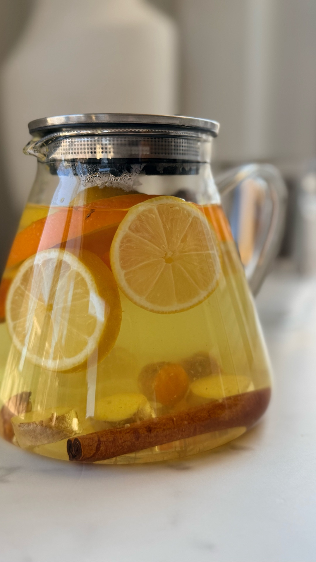 One of my favorite cozy rituals during cold season.I love using a glass teapot so you can actually see the citrus, ginger, and turmeric steeping , simple, beautiful, and functional. Linked the teapot I use 🤍

#LTKfitness #LTKhome #LTKcanada