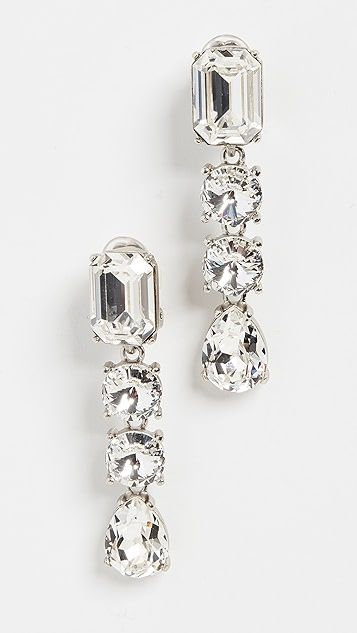 Classic Crystal Large Drop Earrings | Shopbop