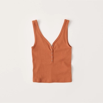 Slim-Fit Henley Tank Top | Abercrombie & Fitch (US)