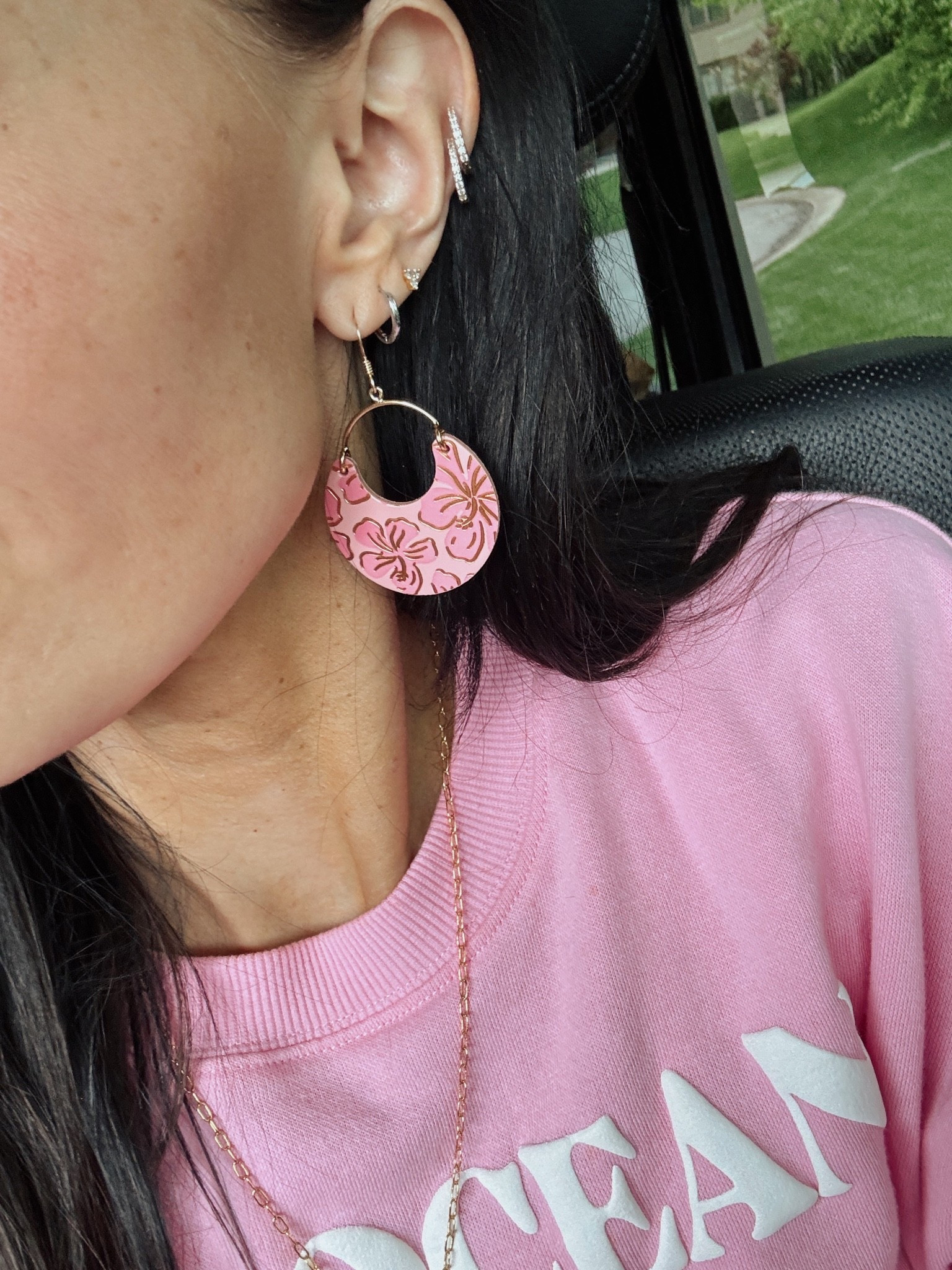 The prettiest floral earring on sale all month