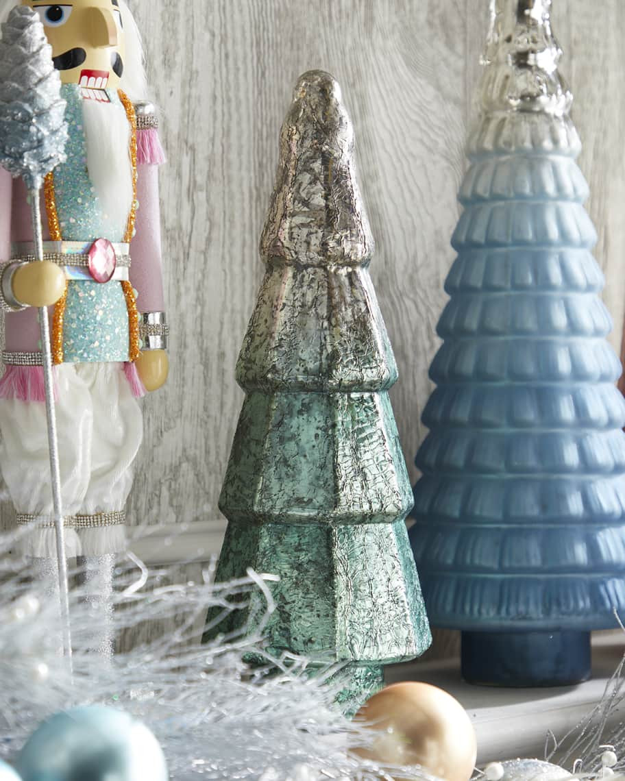 Neiman Marcus 18" Tree with Shiny Green Ombre Finish | Neiman Marcus