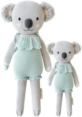 cuddle + kind Mint Claire The Koala Regular 20" Hand-Knit Doll – 1 Doll = 10 Meals, Fair Trade,... | Amazon (US)