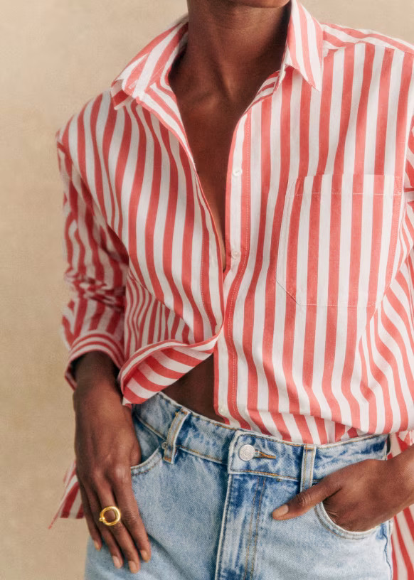 Ecru red stripes | Sezane Paris