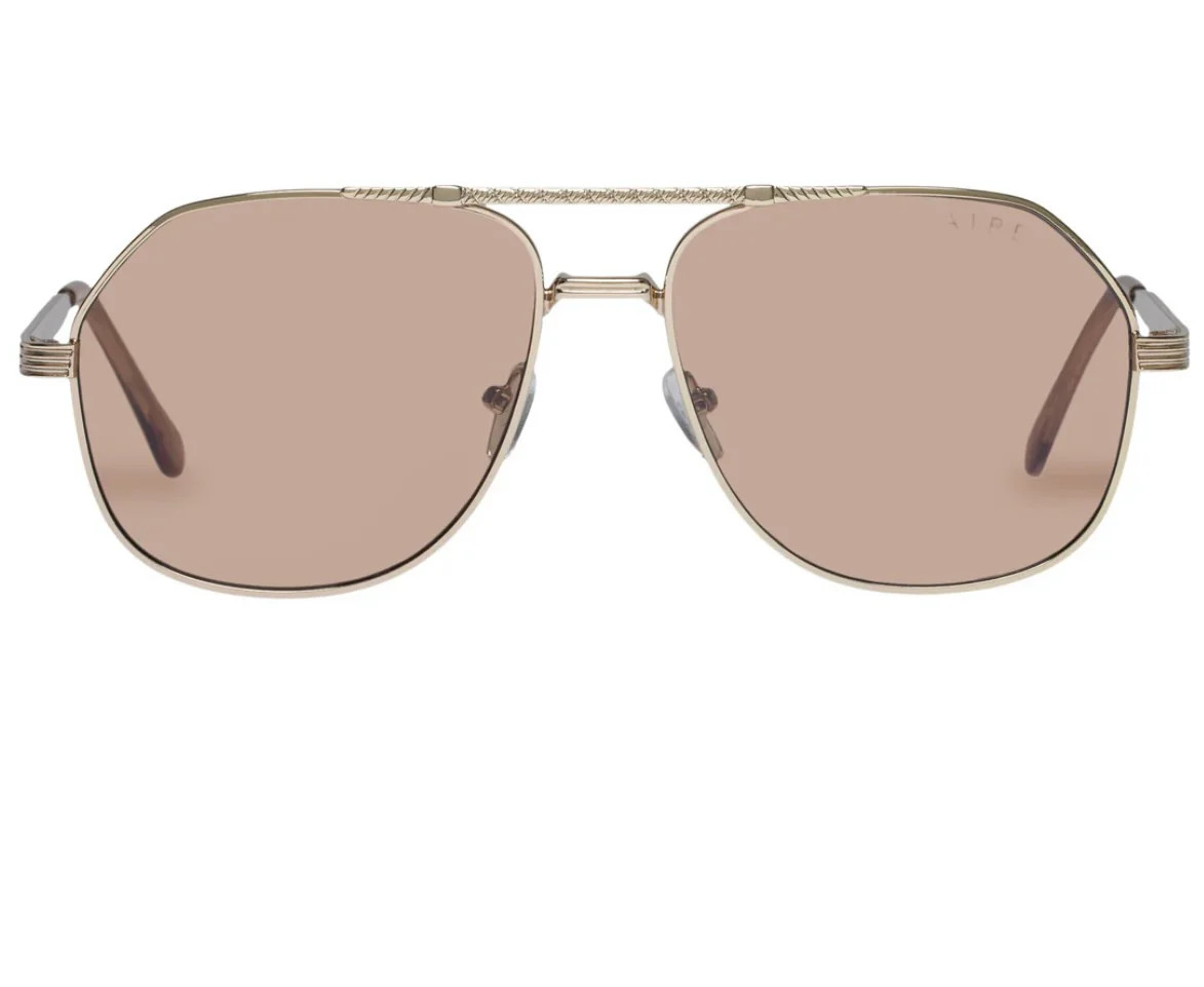 Cosmos Sunglasses in Bright Gold Tan Tint | Sierra Deene