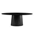 Deodat 79-Inch Oval Dining Table in Various Colors | Burke Decor