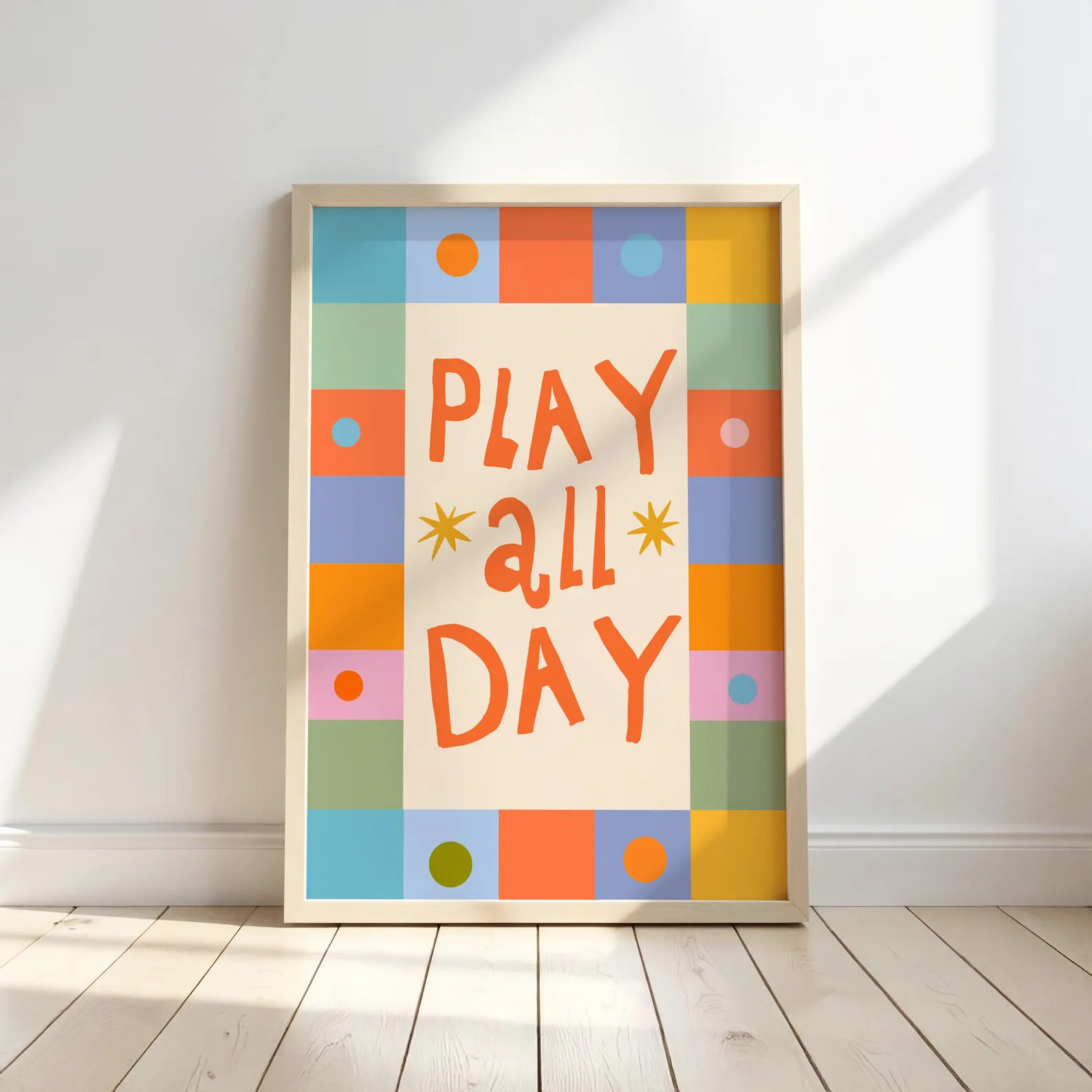 Quirky Playroom Print for Kids - Colorful Wall Art - Fun Nursery Decor - Whimsical Poster for Bed... | Etsy (US)