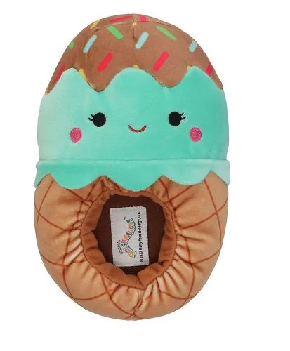 Official Squishmallows Maya the Mint Ice Cream Slippers (6/7) Bigger Size (will fit adults) | Walmart (US)