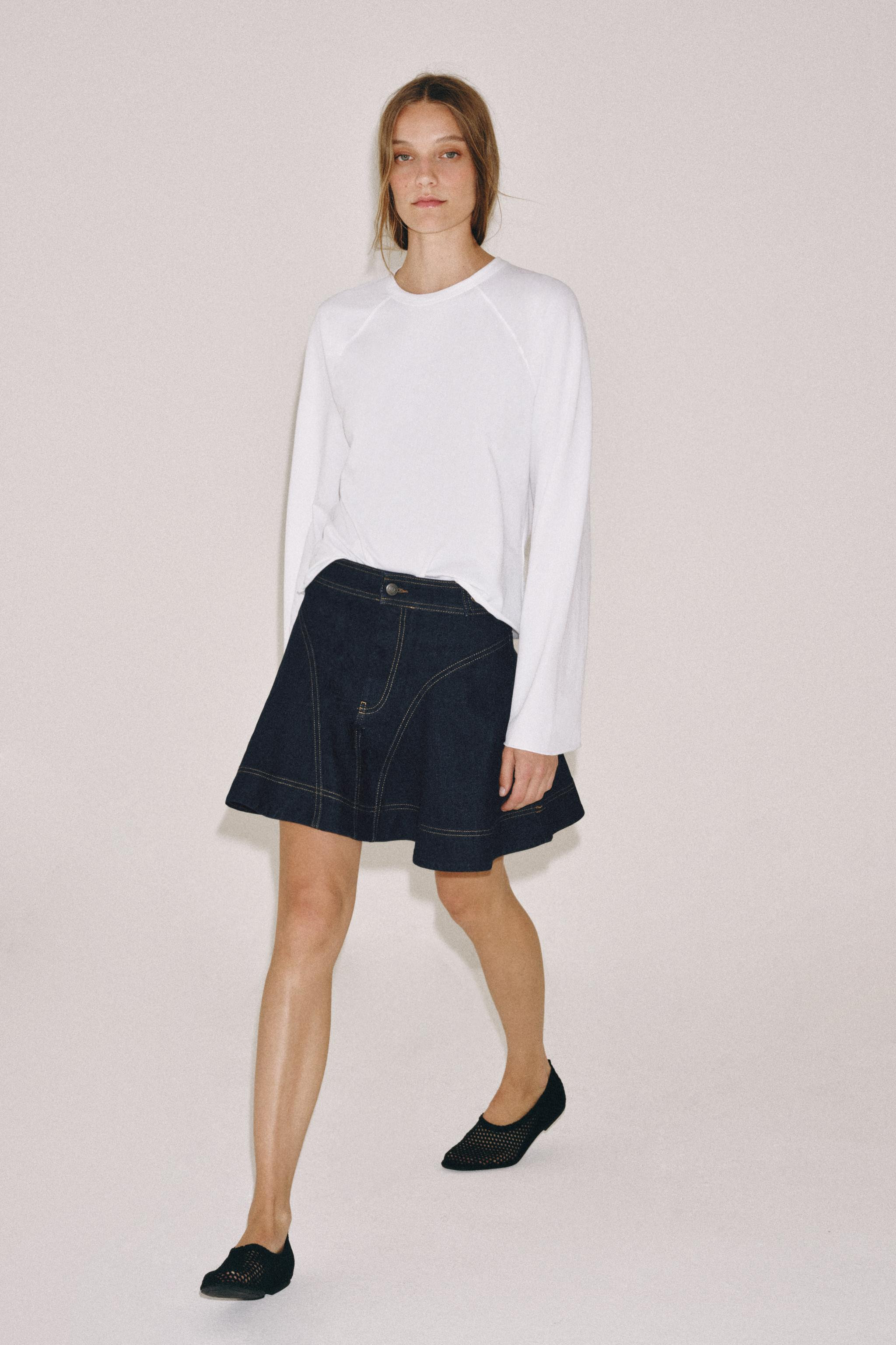 ZW COLLECTION DENIM SKIRT | Zara US