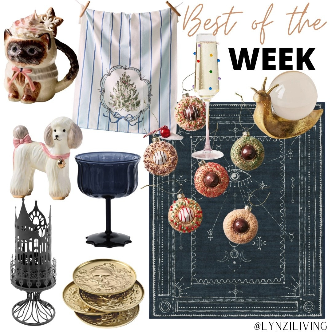 Best the the Week - the most clicked items of last week 

Christmas decor 2025, Halloween decor 2025, Christmas home decor 2025, Halloween home decor 2025, favorite home decor, home decor favorites, Christmas mug, Siamese cat mug, poodle decor, poodle decorative object, Halloween candle holder, haunted house candle holder, Halloween coasters, gold coasters, skeleton coasters, Halloween wine glass, spiderweb wine glass, blue wine glass, Christmas tea towel, Christmas tree tea towel, polka dot champagne coupe, Christmas ornaments, cookie ornaments, snail decorative object, snail decor, blue area rug, celestial area rug, Halloween area rug

#LTKHalloween #LTKSeasonal #LTKHome