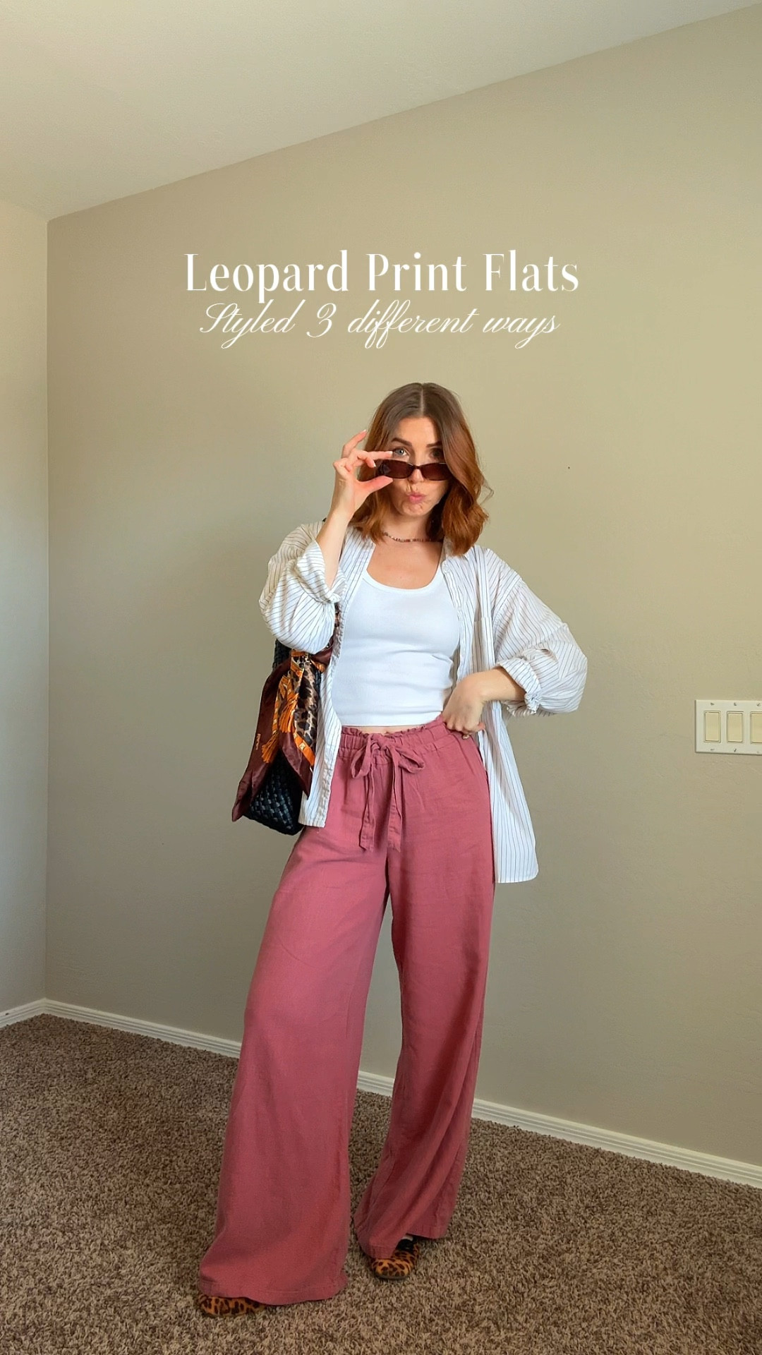 Leopard print flats styled 3 different ways! I wore these for an entire days recess at school and they were definitely comfy for walking around in 👌🏻, sized up half a size to an 8 (I normally wear 7.5). 

Linked what I could find that was similar also for the thrifted clothes. 

#LTKootd #LTKPetite #LTKgrwm