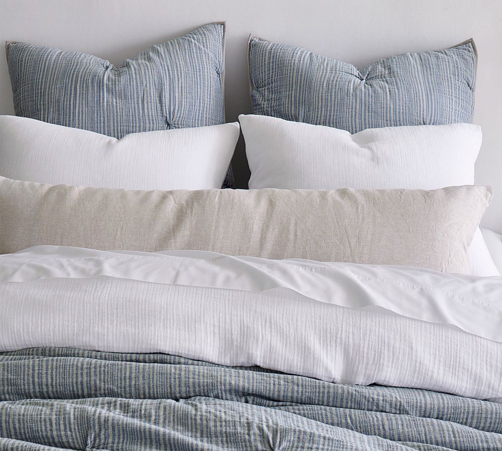 Belgian Flax Linen Oversized Lumbar Sham | Pottery Barn (US)