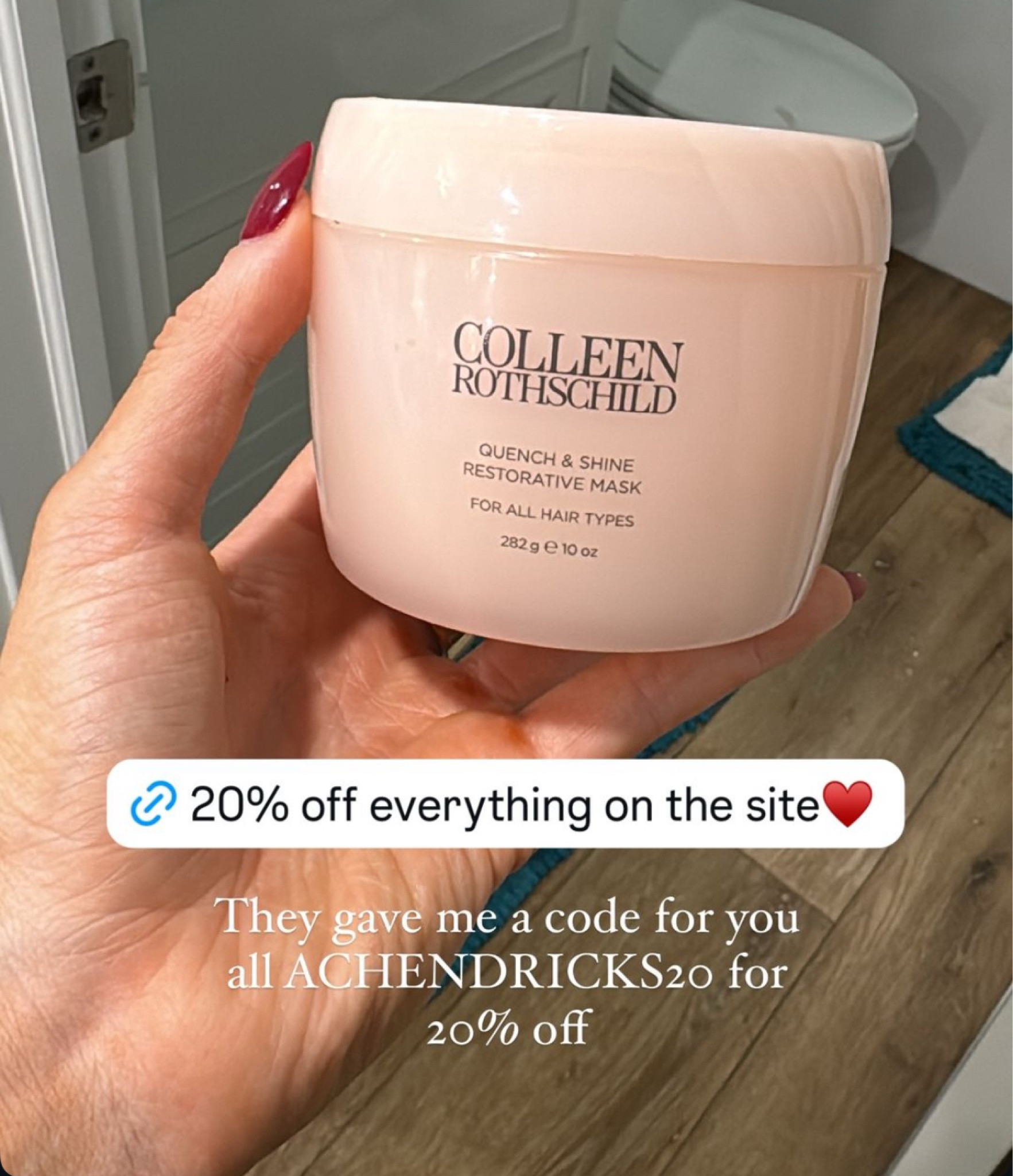 The hair mask i use EVERY hair wash day & even had to bring it with me through all my travels! They gave me a code for you all ACHENDRICKS20 for 20% off!

#LTKSaleAlert #LTKBeauty
