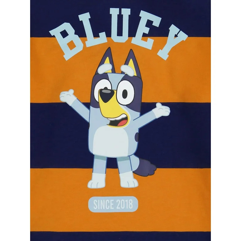 BBC Worldwide Bluey Toddler Boy Long Sleeve Rugby Polo Shirt, Sizes 2T-5T | Walmart (US)