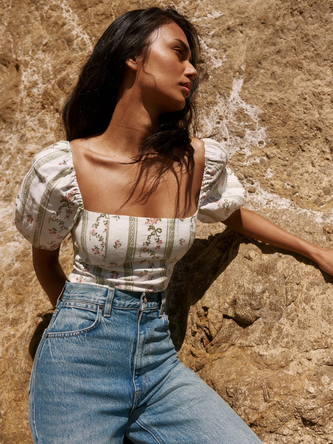 Arancini Linen Top | Reformation (Global)