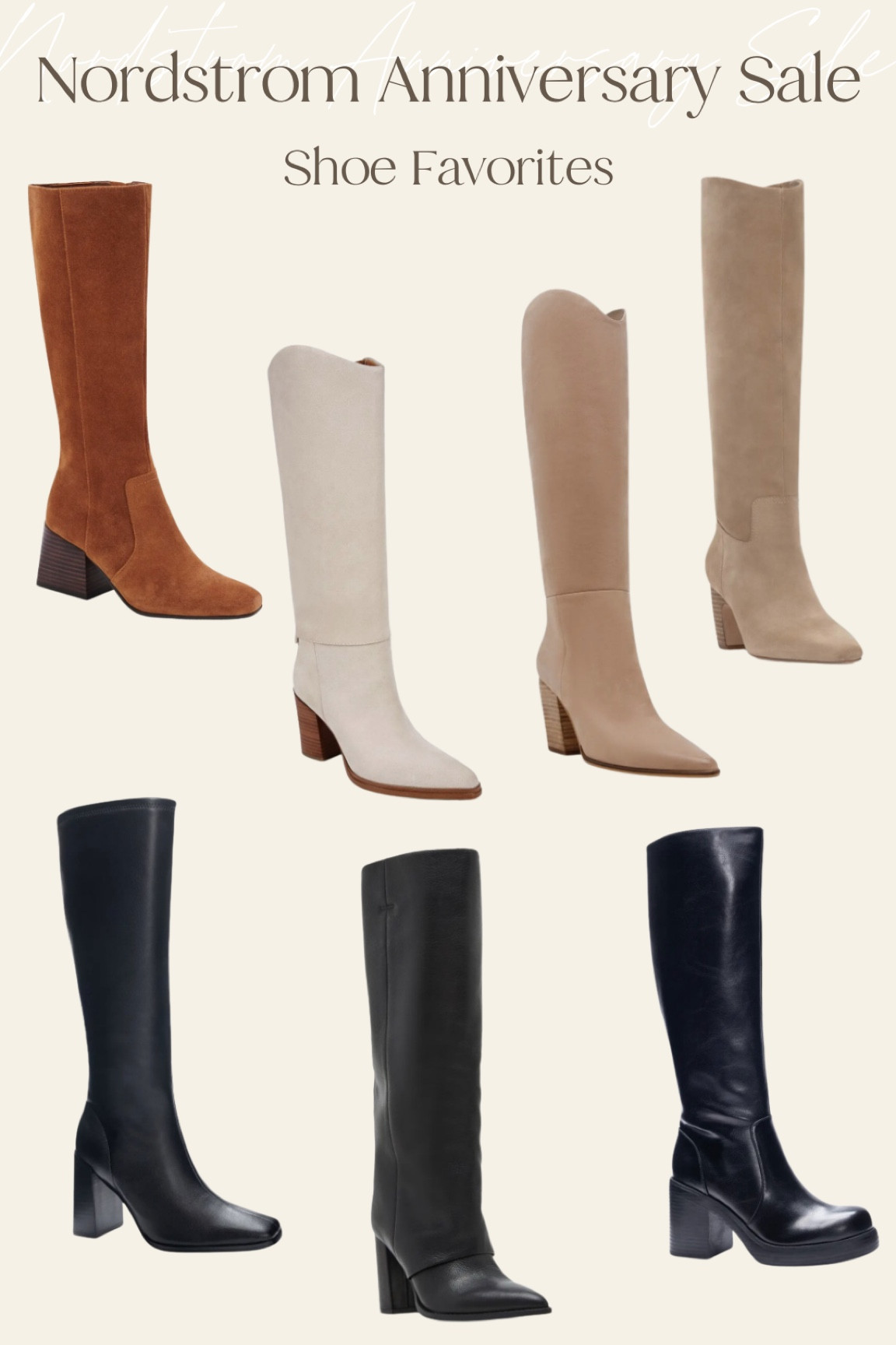 Nordstrom Anniversary Sale finds! Fall shoe picks, linking some of my favorite knee high boots from the sale! 

#LTKSaleAlert #LTKShoeCrush #LTKxNSale