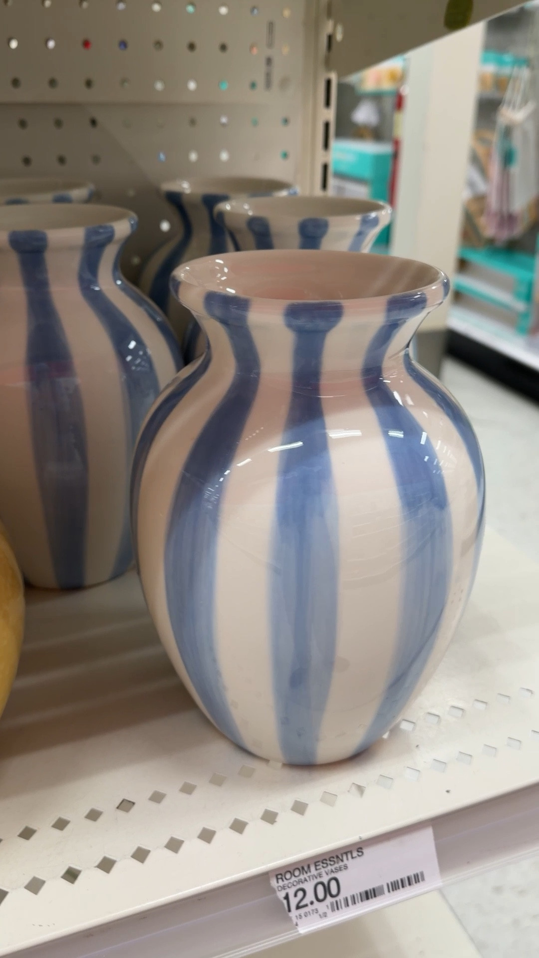 Chic, simple, and only $12! 💙 This tall blue-and-white striped vase from Room Essentials at Target is such a versatile piece! 🤍 Perfect for real or faux greenery, its modern stripes and pretty light blue tone make it an easy way to freshen up any shelf, console, or table. Affordable, stylish, and so easy to style! 🩵 Linked other similar vases for more ideas! #TargetFinds #AffordableDecor #HomeDecor 

#LTKHome #LTKFindsUnder50
