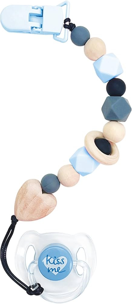 Blue Magnetic Pacifier and Pacifier Clip Set for Reborn Baby Doll Princess Girl,Boy Reborn Babies... | Amazon (US)