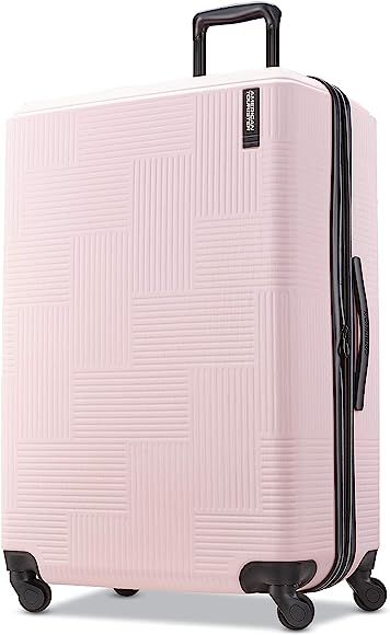 American Tourister Stratum XLT Expandable Hardside Luggage with Spinner Wheels, Pink Blush, Check... | Amazon (US)
