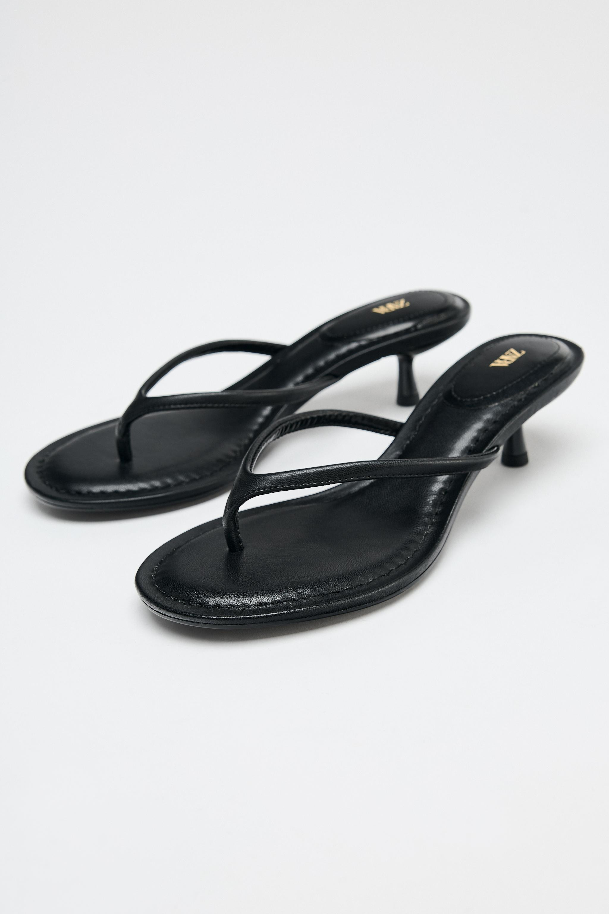 KITTEN-HEEL SANDALS | Zara UK