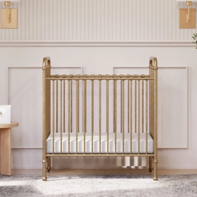 Namesake Abigail 3-in-1 Convertible Mini Crib, Vintage Gold | Ashley