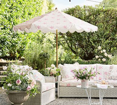 Premium 9' Round Outdoor Umbrella | Pottery Barn (US)