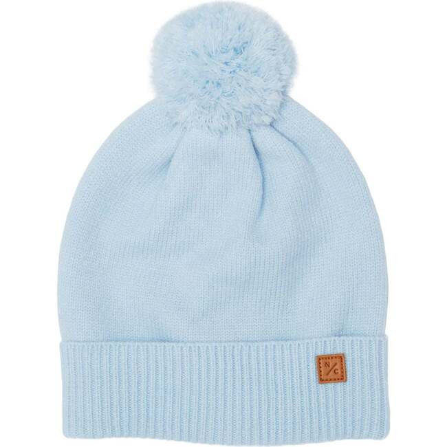 Northern Classics | Kids Knit Winter Hat w/ Pom, Cloud (Blue, Size 3-9Y) | Maisonette | Maisonette