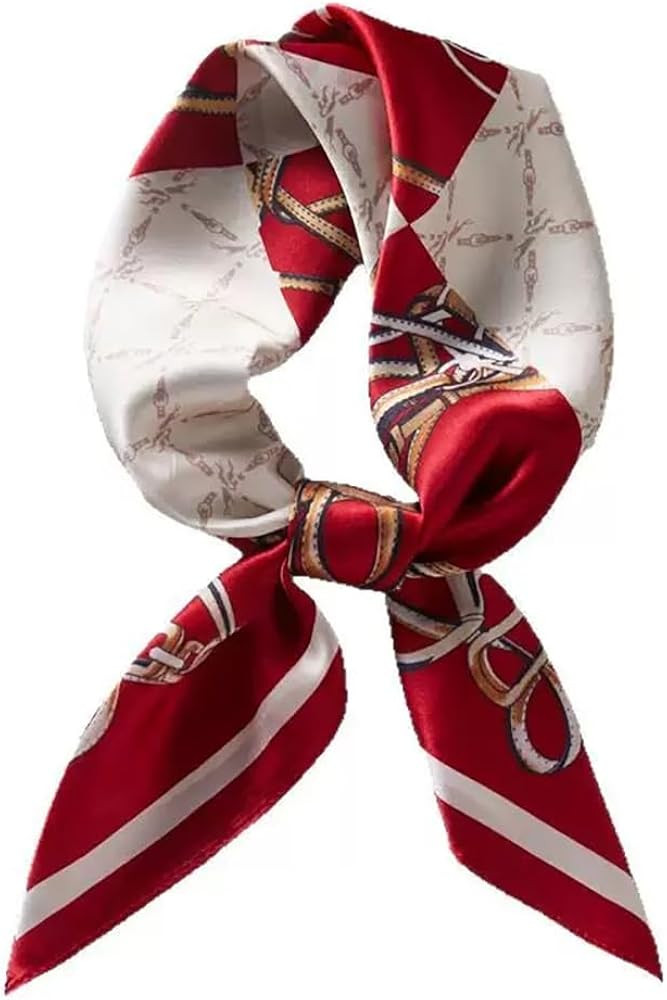 ANDANTINO 100% Mulberry Silk Square Scarf for Hair-25.6" X25.6'' Women Men Natural Silk Neckerchi... | Amazon (US)