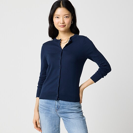 Classic cotton cardigan sweater | J.Crew Factory