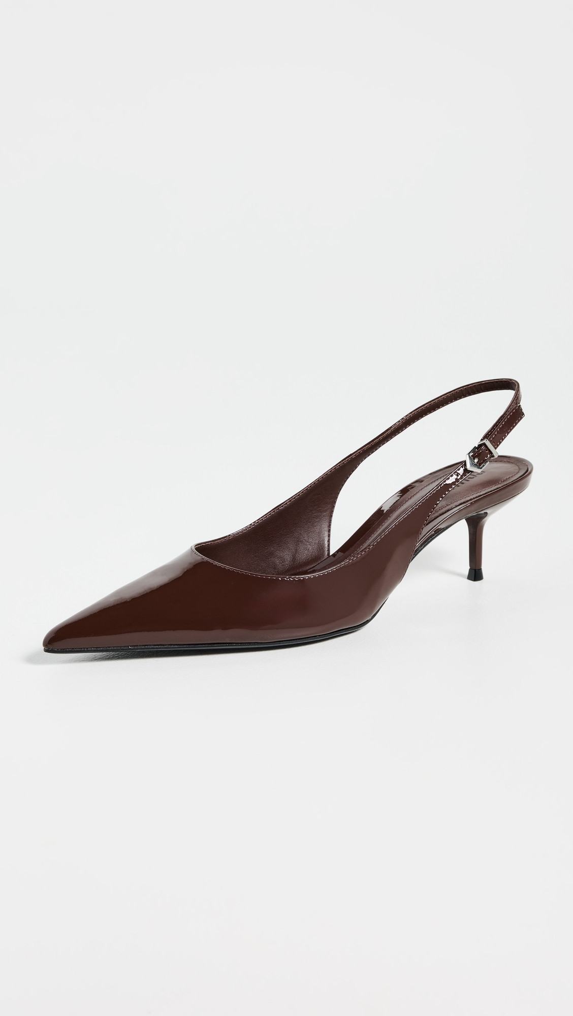 Schutz Paola Mid Slingback Heels Root Brown 7 | Shopbop