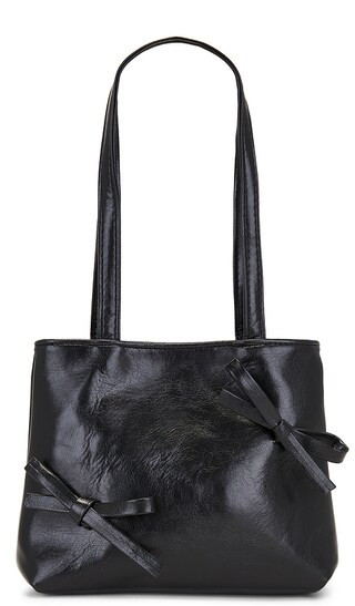 Double Bow Bag in Black | Revolve Clothing (Global)