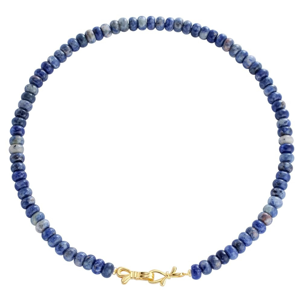 Rainbow Colorful Gemstone Beaded Choker Necklace for Women 14K Gold Bow Birthstone Beads Chokers ... | Amazon (US)