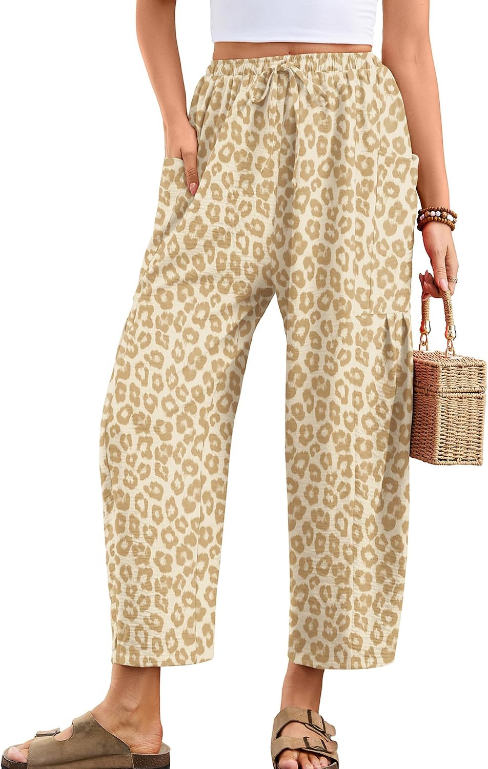 Heymoments Wide Leg Pants for Women Flowy Casual Trousers | Amazon (US)