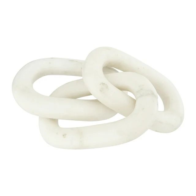 Bloomingville 13"L Decorative Marble Chain Link Figurine | Walmart (US)