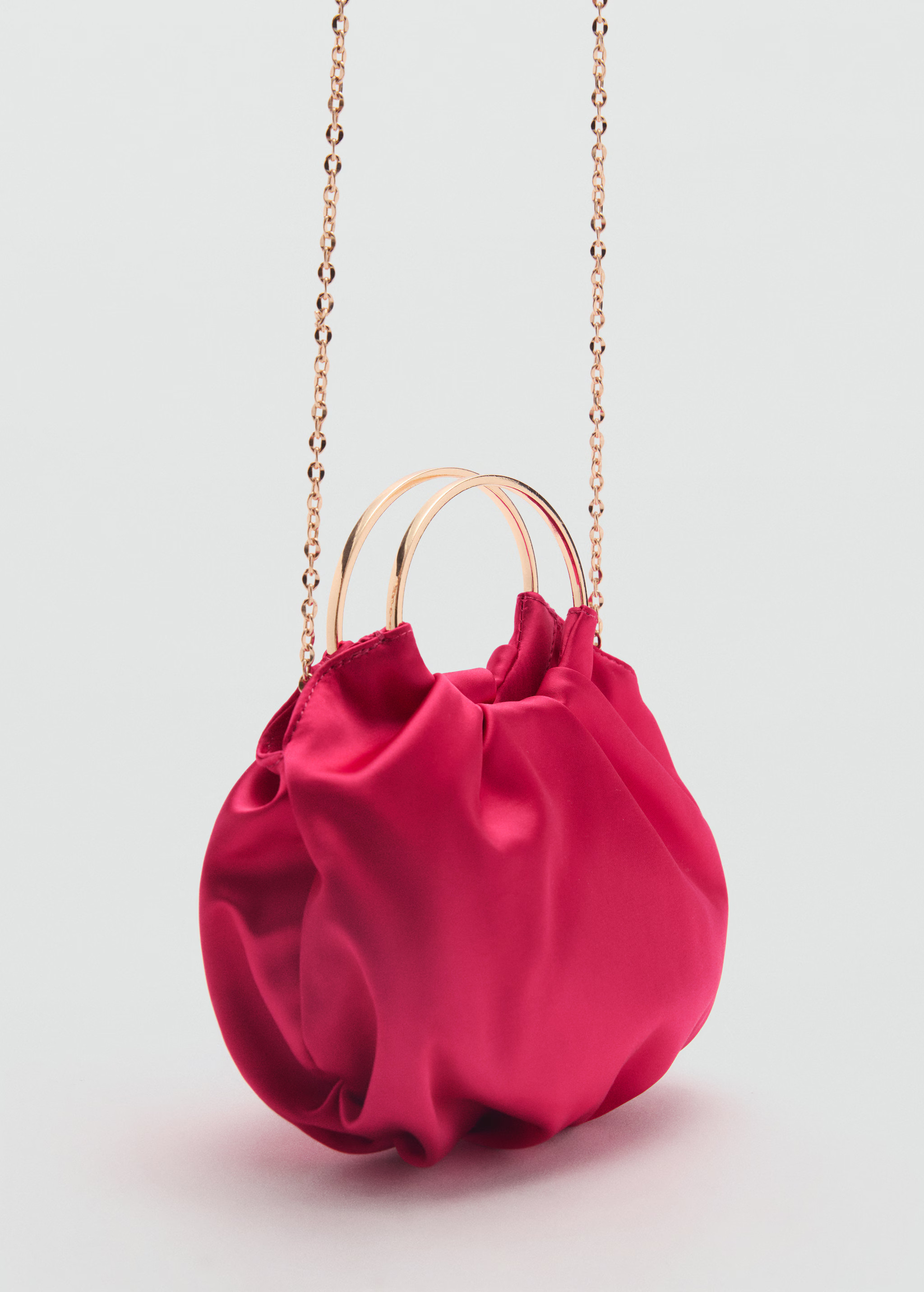 Satin bag with metal ring | Mango (US/MX/AU)