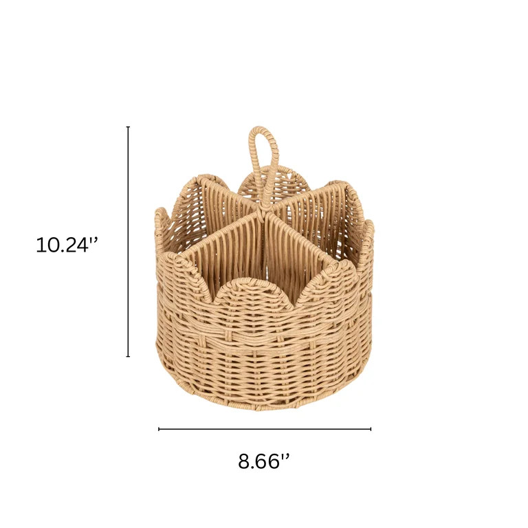 Better Homes & Gardens Rattan Round Caddy | Walmart (US)