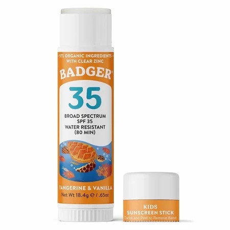 Badger Kids Sunscreen Stick SPF 35 0.65 oz | Walmart (US)