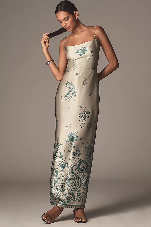 Frankie Silk Maxi Dress | Anthropologie (US)