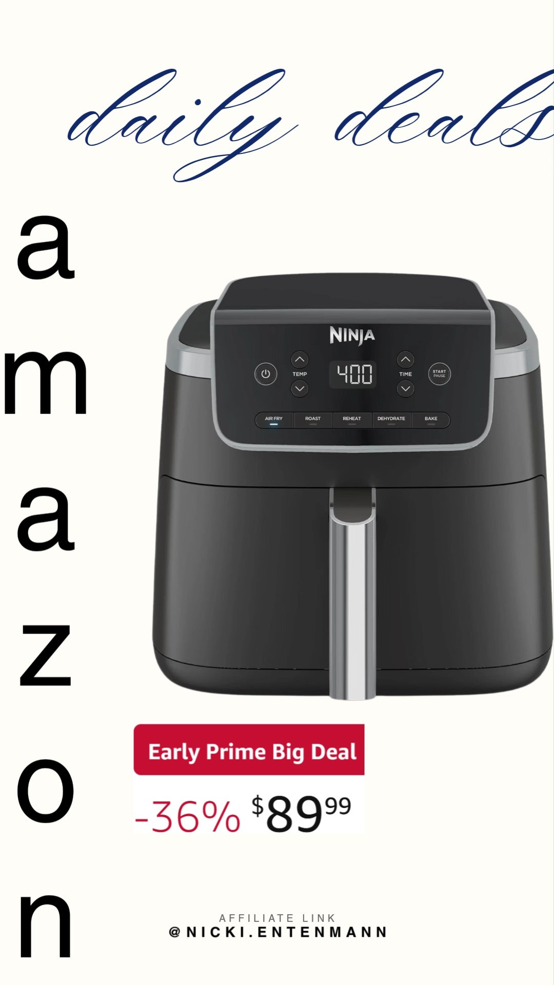 Crispy made easy with Ninja Air Fryer Pro crafted for quick meals and healthier cooking. Perfect for everyday use, it blends speed, flavor, and confidence seamlessly. #ninjaairfryer #airfryerpro #kitchenappliance #healthyrecipes #quickmeals #homecooking #cookingequipment #amazonfinds #kitchenessentials #shoppingdeal 🍟✨🔥 

 #LTKfoodie #LTKHome #LTKSaleAlert