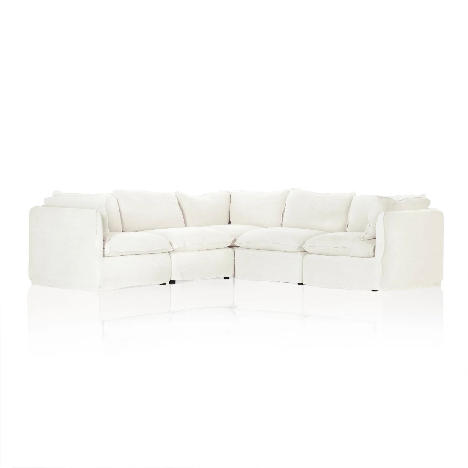 Andre Slipcover 5 Pc Sofa Sectional | Eclectic Goods