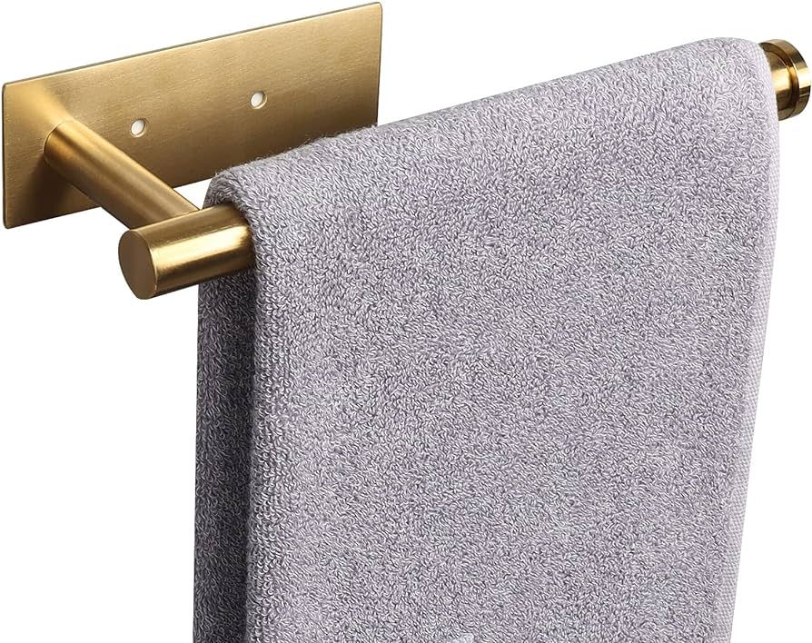 NearMoon Self Adhesive Hand Towel Holder/Towel Ring, Stainless Steel Hand Towel Bar Rustproof Sti... | Amazon (US)