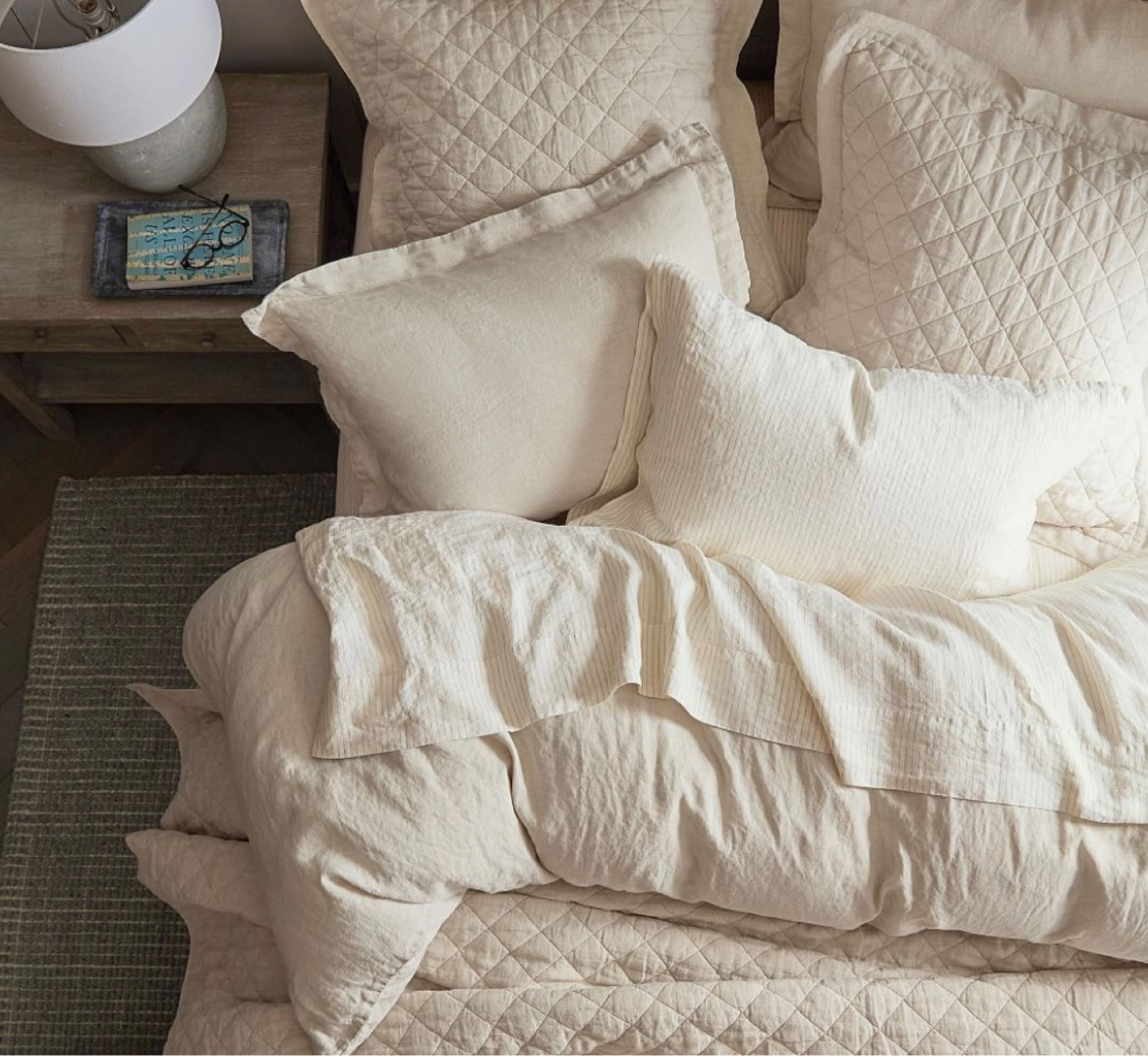 The coziest neutral bedding setup 🤍
This Pottery Barn collection is perfect if you love warm neutrals, ivory bedding, textured quilts, neutral bedroom ideas, beige + cream tones, and timeless cozy bedroom styling. These pieces layer beautifully and work with so many decor styles.

Neutral bedding, pottery barn bedding, beige bedding, ivory bedroom, cozy bedroom ideas, neutral home decor, bedroom inspo, layered bedding look

#LTKhome #LTKstyletip #LTKsalealert