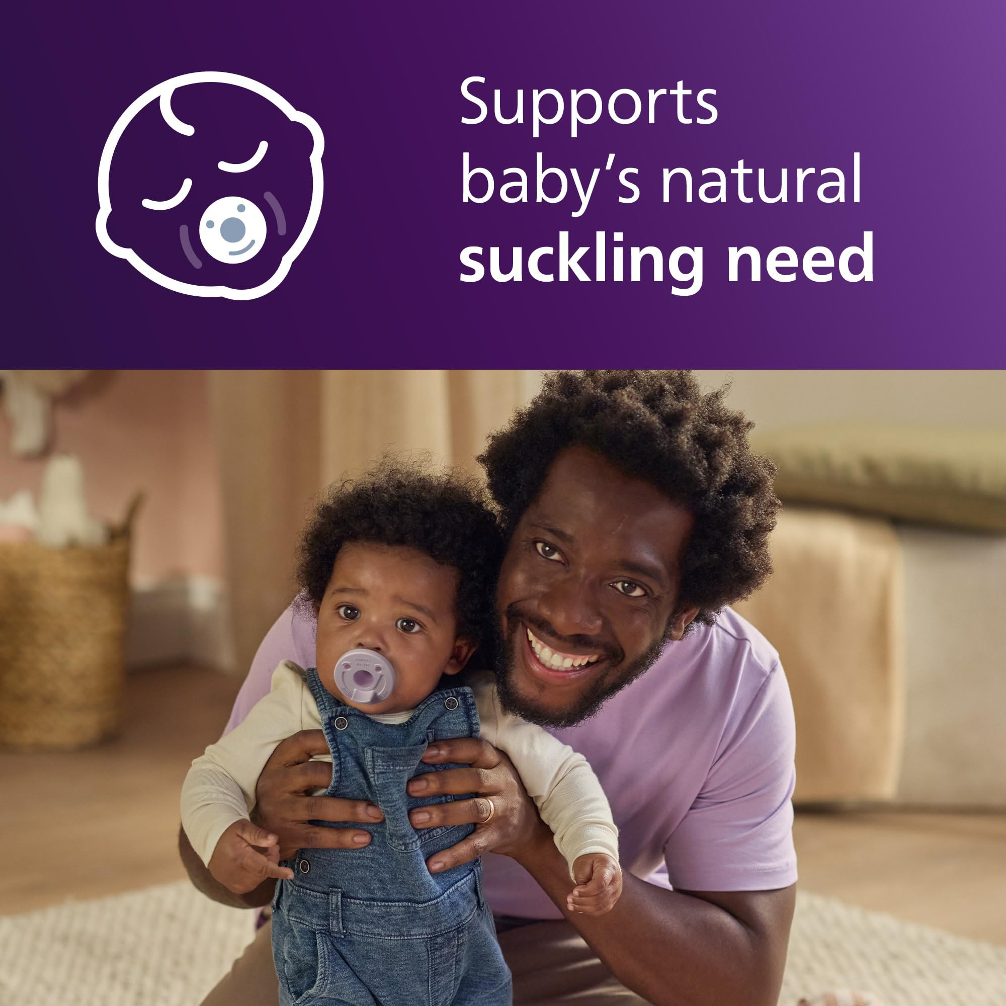 Amazon.com : Philips Avent Soothie Baby Pacifiers - 100% Silicone Pacifiers for Babies 3-18 Months, One-piece Design, BPA-Free, Extra Durable, Lilac and Pink, 4 Pack, Model SCF192/70 : Baby | Amazon (US)