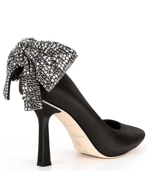 Collection Apollo Embellished Bow Satin Pumps | Dillard's