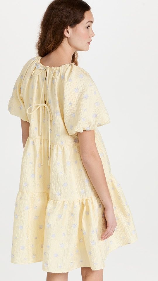 English Factory Floral Jacquard Tiered Dress | SHOPBOP | Shopbop