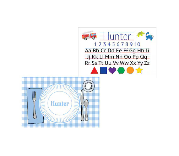 Kids placemat, Laminated placemat, Alphabet Placemat, Personalized placemat, Boy placemat, Custom... | Etsy (US)