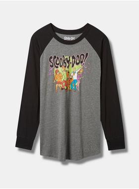Scooby Doo Classic Fit Cotton Long Sleeve Raglan Tee | Torrid (US & Canada)